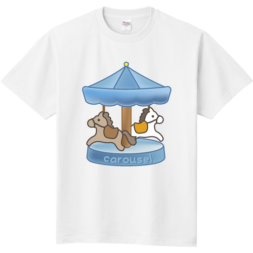 carousel／メリーゴーランド・ウマ・午年 定番Ｔシャツ