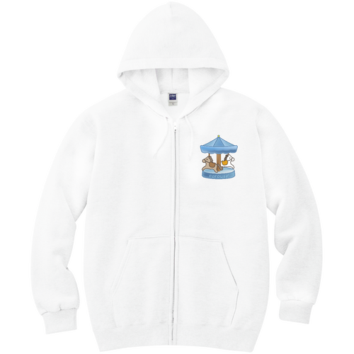 carousel／メリーゴーランド・ウマ・午年 軽量ジップアップパーカー