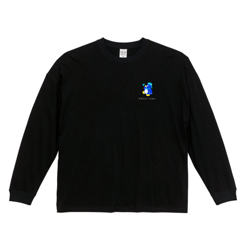 【ペンギン】ぺんぺこマリン・ロンＴ/マリンルック・シンプル・ワンポイント・長袖Ｔシャツ ビッグシルエットロングスリーブＴシャツ