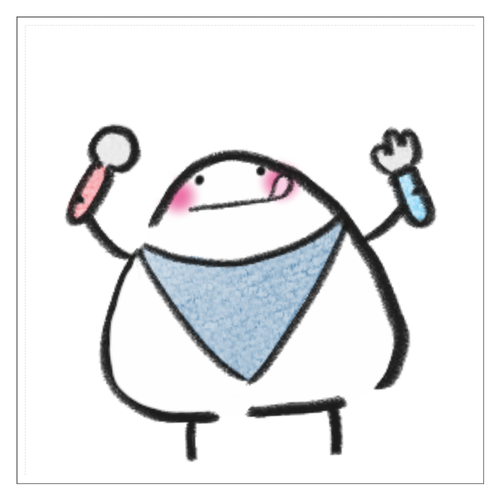 しおおむすび　なにたべよ 160mmクリアステッカー・シール