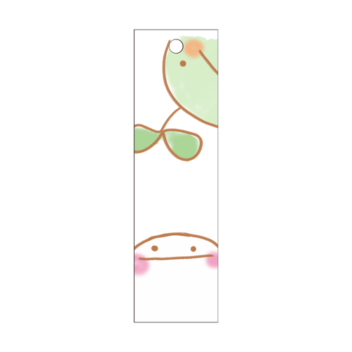 なかよし 短冊型アクリルキーホルダー (W20mm H70mm)