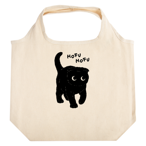 モフモフな子猫くん（スコティッシュフォールド） たためるマルシェ【白プリントあり】