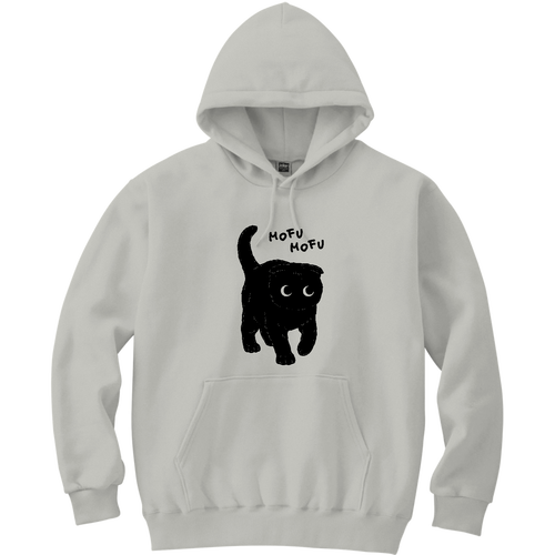 モフモフな子猫くん（スコティッシュフォールド） 軽量プルパーカー (長袖プリント)