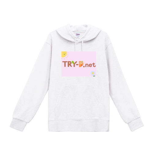 TRY-D.netパーカー（ピンク） スタンダードWフードプルパーカー