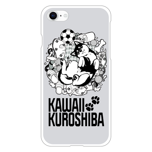 かわいい黒柴：いたずら iPhone SE3 (第3世代)(白)