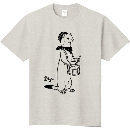 おしゃれなおこじょくん マーチングドラム 定番Ｔシャツ