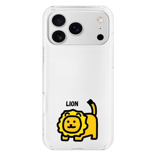 ライオン iPhone17 ProMax (透明)(ハードケース)
