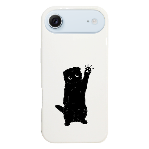 黒猫くん 猫タッチ iPhone17 Air (ハードケース)