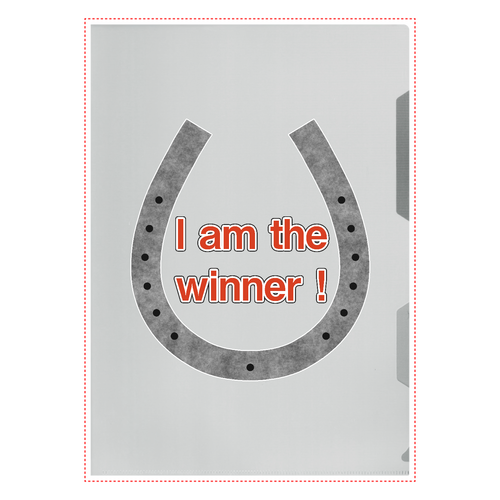 ✿ I am the winner！✿ A4クリアファイル