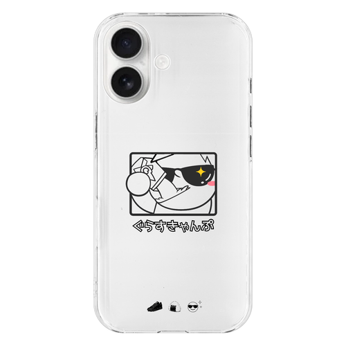 ぐらすきゃんぷ｜DAILY WALK モノトーンスマホケース iPhone17 (透明)(ハードケース)