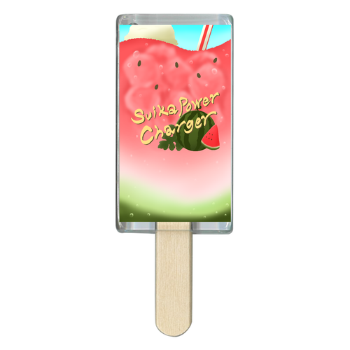 Suika Power Charger (スイカパワーチャージャー) アイス型アクリルチャーム