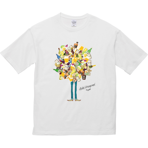 アルコールアレンジメント 5.6オンス ビッグシルエット Ｔシャツ