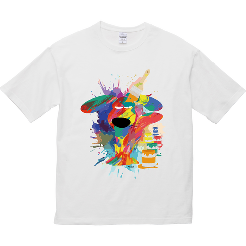 ペンキ掛け流し 5.6オンス ビッグシルエット Ｔシャツ