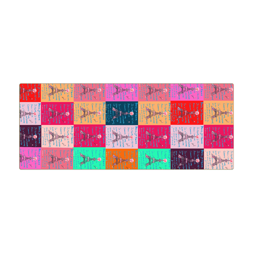 エッフェル塔だらけタオル 全面インクジェットフェイスタオル