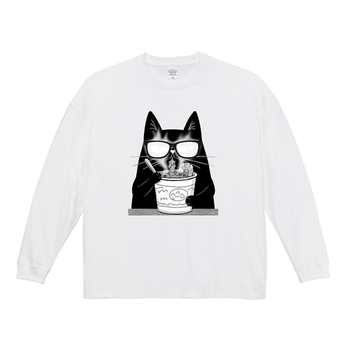 ラーメンマニャア ビッグシルエットロングスリーブＴシャツ