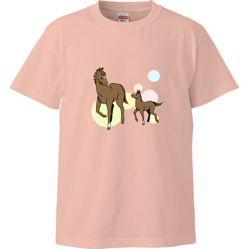 おやこのうま ハイクオリティーTシャツ