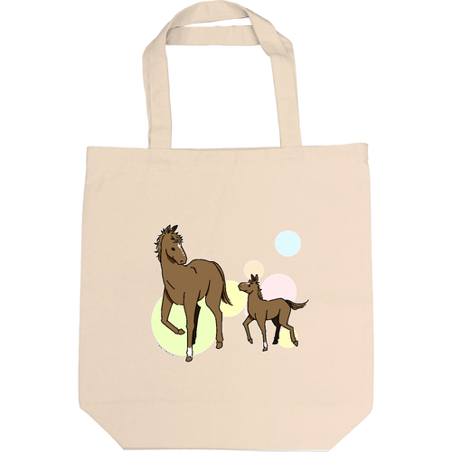 おやこのうま キャンバストート M