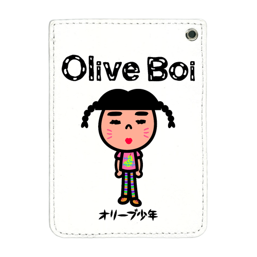 Olive Boi PUレザーパスケース(チェーン付き)