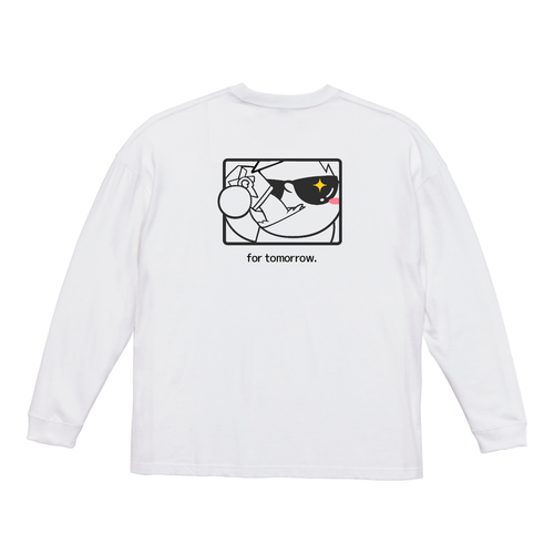 ぐらすきゃんぷ｜闇かわサングラス Tシャツ ビッグシルエットロングスリーブＴシャツ