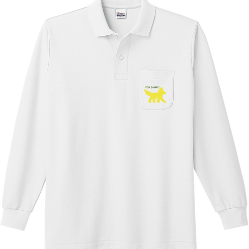 FOX SAMPO ポロシャツ 長袖ポロシャツ（ポケット付き）