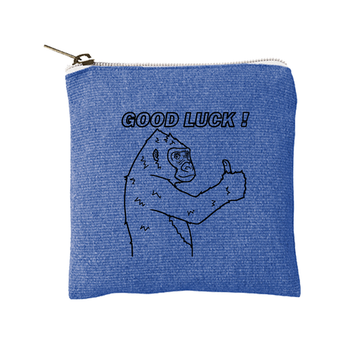 ポジティブゴリラ＃１ シャンブリックキャンバスフラットポーチ（SS）