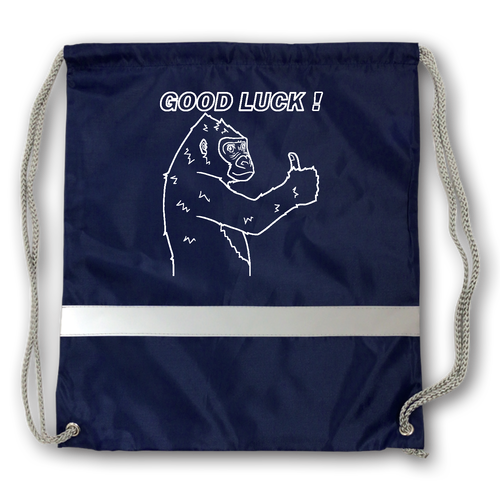 ポジティブゴリラ＃１ リフレクター付巾着リュック