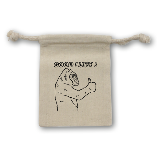 ポジティブゴリラ＃１ コットン巾着（SS）