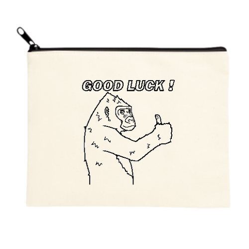 ポジティブゴリラ＃１ キャンバスポーチ（Ｍ）