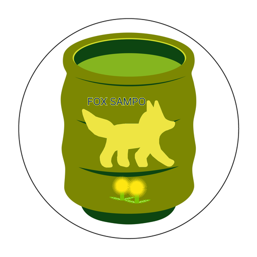 FOX SAMPO　和柄のコースター 珪藻土コースター (丸)