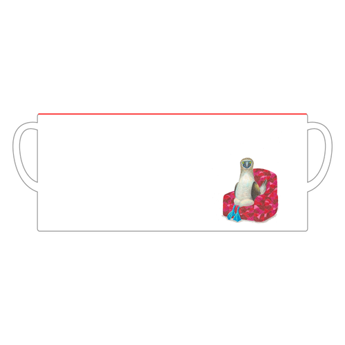 【moco.】アオアシカツオドリの撮影 陶器マグストレート バイカラー