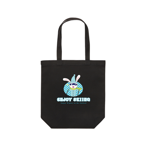 【ENJOY SKIING】トートバッグ レギュラーキャンバストートバッグ(M) (フルカラー転写プリント)