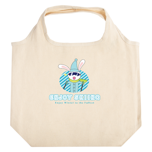 【ENJOY SKIING】マルシェ たためるマルシェ【白プリントあり】