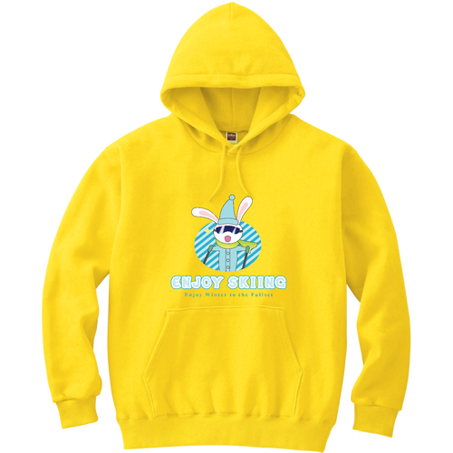 【ENJOY SKIING】パーカー 軽量プルパーカー (長袖プリント)