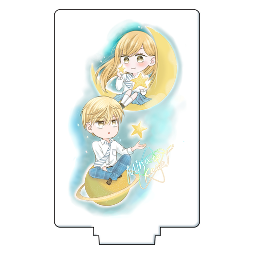 宇宙と二人。 アクリルフィギュア長方形(50×75mm)