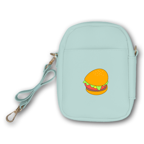 歪んだハンバーガー ぬいぐるみポーチ