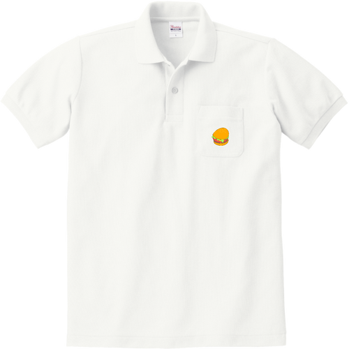 歪んだハンバーガー 定番ポロシャツ（ポケット付き）