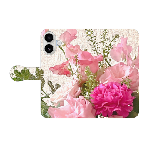 女子力アップ 手帳型ベルト付きiPhone17