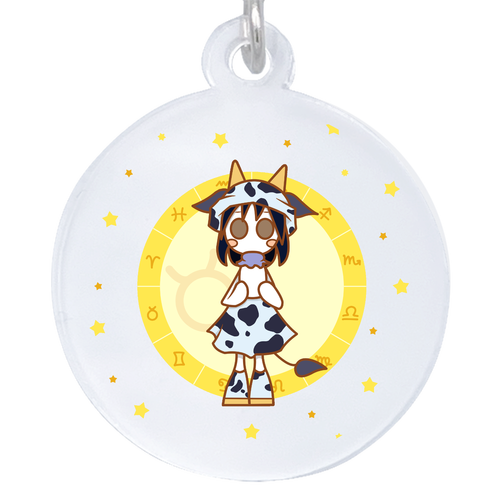 おうし座・パターン1フルカラー  アクリルアンブレラマーカー(丸型4cm) アクリルアンブレラマーカー(丸型4cm)