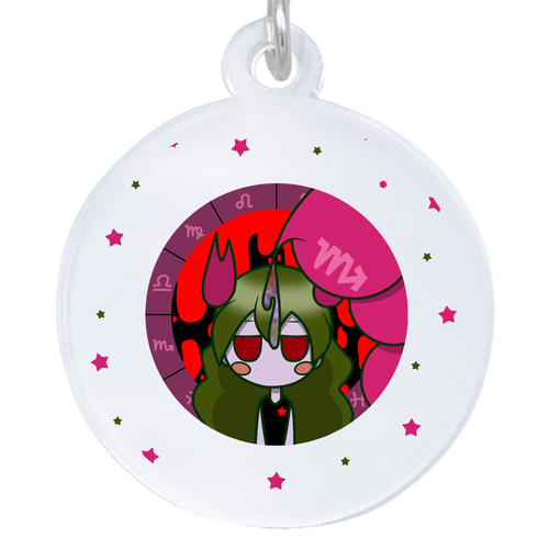 さそり座・パターン2フルカラー  アクリルアンブレラマーカー(丸型4cm) アクリルアンブレラマーカー(丸型4cm)