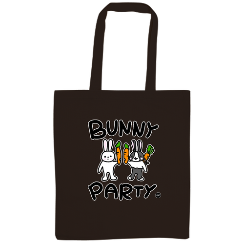 BUNNY PARTY/トート/ぴょんとうぴょる 厚手コットンバッグ（L)