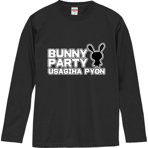 BUNNY PARTY/シルエットぴょん ロングスリーブTシャツ