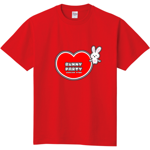 BUNNY PARTY  /ぴょんぴょんれっど 定番Ｔシャツ