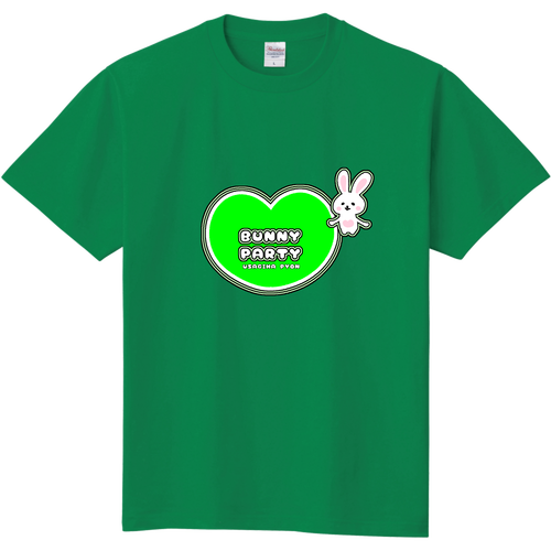BUNNY PARTY  /ぴょんぴょんみどり 定番Ｔシャツ