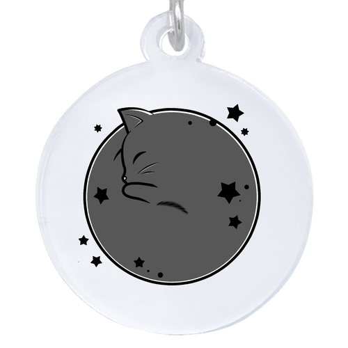 アンモナ(ニャ)イト・黒 アクリルアンブレラマーカー(丸型4cm) アクリルアンブレラマーカー(丸型4cm)