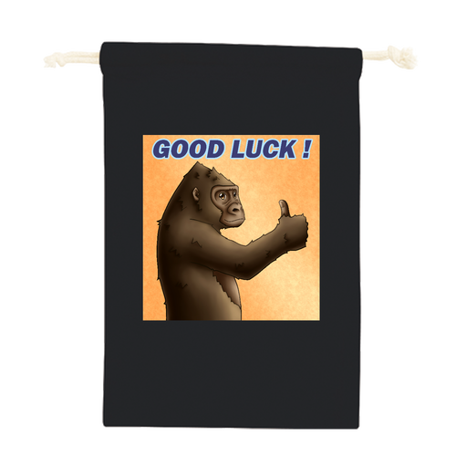 ポジティブゴリラ＃１ コットン巾着（Ｍ）