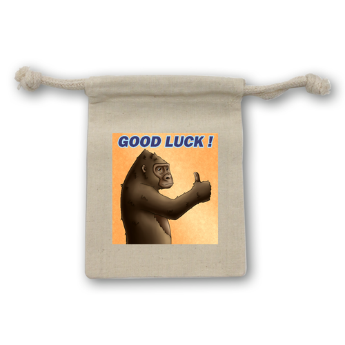 ポジティブゴリラ＃１ コットン巾着（SS）