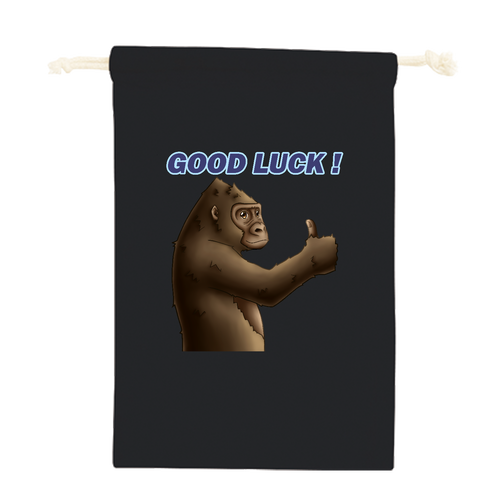 ポジティブゴリラ＃１ コットン巾着（Ｍ）