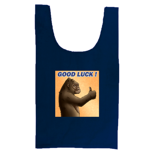 ポジティブゴリラ＃１ 厚手コットンマルシェバッグ（Ｍ）