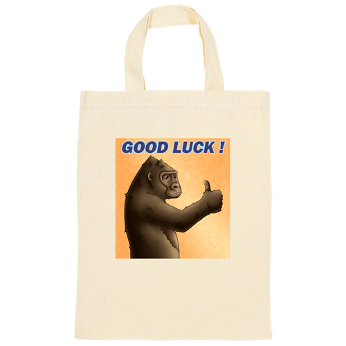 ポジティブゴリラ＃１ オーガニックコットンＡ４フラットバッグ