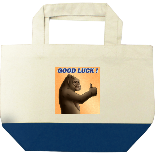 ポジティブゴリラ＃１ キャンバスツートントートバッグ（S)